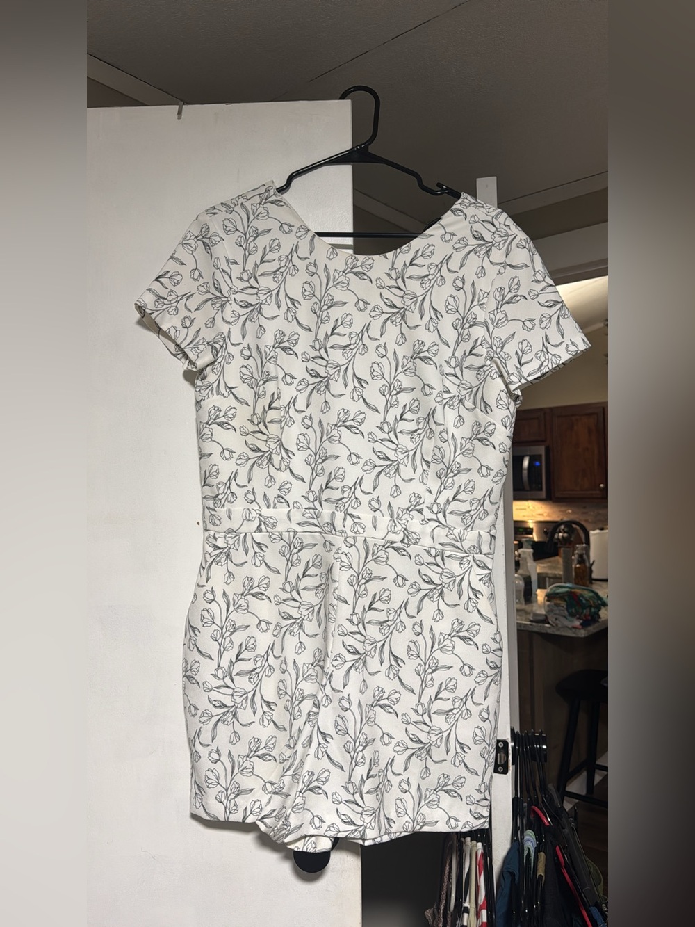 Banana Republic Floral-Print Short Sleeve Romper